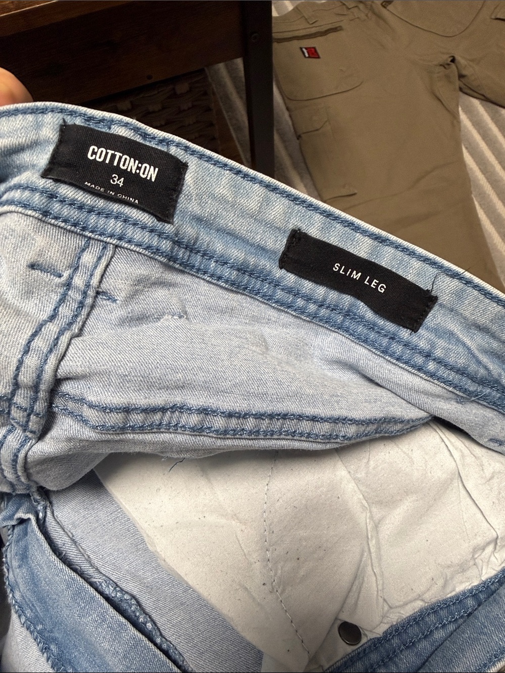 Cotton On Men’s Slim Leg jeans - size 34 basically new